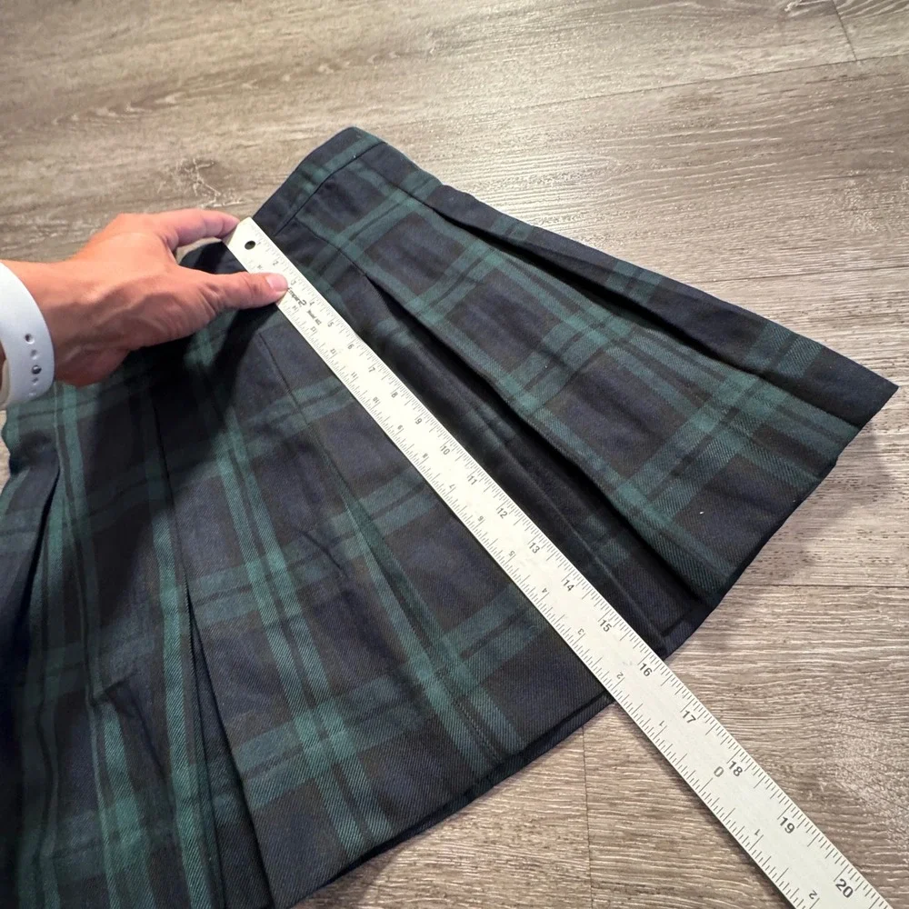 Tommy Hilfiger Skirt Girls 8 Tartan Plaid Rayon School Uniform Pleated Preppy
